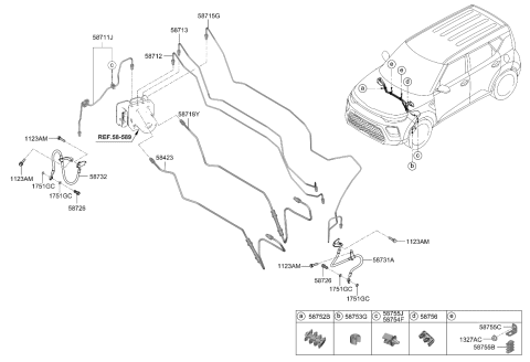 2023 Kia Soul Brake Fluid Line Diagram 1