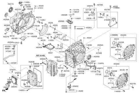 2016 Kia Optima Hybrid Bolt-Washer Assembly Diagram for 4317226000