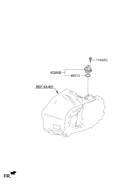 2022 Kia Rio Speedometer Driven Gear Diagram