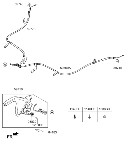 2022 Kia Rio Parking Brake System Diagram