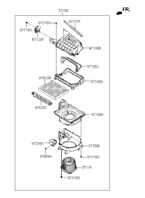 2022 Kia Rio Heater System-Heater & Blower Diagram 2