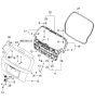 Diagram for Kia Spectra SX Tailgate Handle - 817202F200