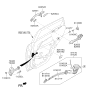 Diagram for 2022 Kia Niro EV Door Latch Cable - 81481G5000