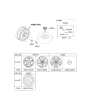 Diagram for 2021 Kia Sportage Spare Wheel - 52910C1910
