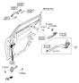 Diagram for Kia Optima Hybrid Door Latch Assembly - 81410D4000