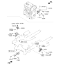 Diagram for 2019 Kia Sportage Transmission Mount - 216702GGB1