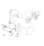 Diagram for 2013 Kia Cadenza Radiator fan - 253803R500