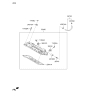 Diagram for Kia Sorento PCV Valve Hose - 267203CAA0