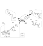 Diagram for Kia Sedona Headlight Bulb - 1864755007S
