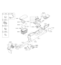 Diagram for Kia Cadenza Cup Holder - 846703RAC0BG2
