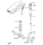 Diagram for 2011 Kia Optima Hybrid Shock And Strut Mount - 553303R011