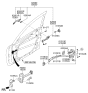 Diagram for 2014 Kia Cadenza Front Door Striker - 814503R000