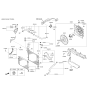 Diagram for 2018 Kia Sorento Cooling Fan Assembly - 25380C6500
