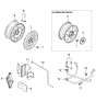 Diagram for Kia Sedona Lug Nuts - 0B00237160