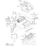 Diagram for 2004 Kia Sedona Intake Manifold Actuator - 2922139600