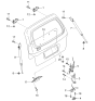 Diagram for 2001 Kia Sedona Door Lock - 0K70C62350