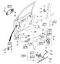 Diagram for 2005 Kia Sedona Door Latch Cable - 0K53A58313