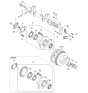 Diagram for Kia Wheel Bearing Dust Cap - 0K55233071A