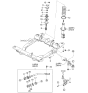 Diagram for 2004 Kia Sedona Shock And Strut Mount - 0K52Y34380