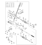 Diagram for 2002 Kia Sedona Tie Rod Bushing - 0K55232114