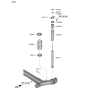 Diagram for 2020 Kia Niro Coil Spring Insulator - 55370C1100