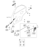 Diagram for Kia Sorento Door Latch Cable - 814713E000