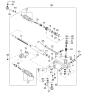 Diagram for 2005 Kia Sorento Rack And Pinion - 577103E000