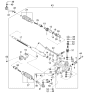 Diagram for 2005 Kia Sorento Rack And Pinion - 577103E011