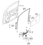 Diagram for 2006 Kia Sorento Window Motor - 824603E000