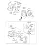 Diagram for 2012 Kia Sorento Brake Pad Set - 581011UA00