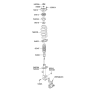 Diagram for 2010 Kia Sorento Strut Bearing - 546122P000