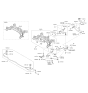Diagram for 2012 Kia Sorento Axle Beam Mount - 553422P000