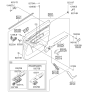 Diagram for 2011 Kia Sorento Door Handle - 826101U000