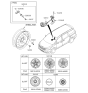 Diagram for 2019 Kia Sedona Wheel Cover - 52960A9500