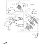 Diagram for 2015 Kia Sedona Air Filter Box - 28110A9100