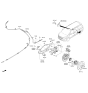 Diagram for 2016 Kia Sedona Axle Beam Mount - 551303U000
