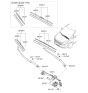 Diagram for Kia Sedona Wiper Pivot - 98120A9000