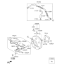Diagram for 2015 Kia Sedona Brake Master Cylinder Reservoir - 58510A9300