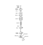 Diagram for 2007 Kia Rondo Coil Spring Insulator - 546341D000