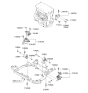 Diagram for 2010 Kia Rondo Transfer Case Mount - 218301D800