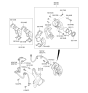 Diagram for Kia Rondo Brake Caliper - 581101D000