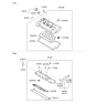 Diagram for Kia Rondo Valve Cover Gasket - 224413E600