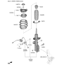 Diagram for 2023 Kia Sportage Coil Spring Insulator - 54633N9000