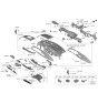 Diagram for Kia EV6 Glove Box - 84511CV100CVH