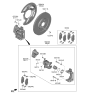 Diagram for 2024 Kia EV6 Brake Backing Plate - 58243CU100
