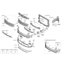 Diagram for Kia Telluride Bumper - 86511S9000