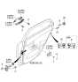 Diagram for 2007 Kia Spectra Door Handle - 836502F000