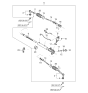Diagram for 2009 Kia Spectra Rack And Pinion - 577812F000