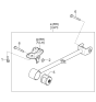 Diagram for Kia Spectra Trailing Arm Bushing - 5511617000