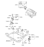 Diagram for 2006 Kia Optima Transfer Case Mount - 218302G700